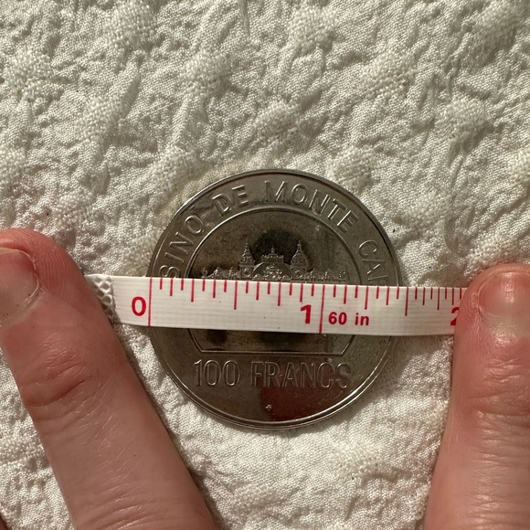 Casino De Monte Carlo STERLING 100 Francs coin - Picture 3 of 7